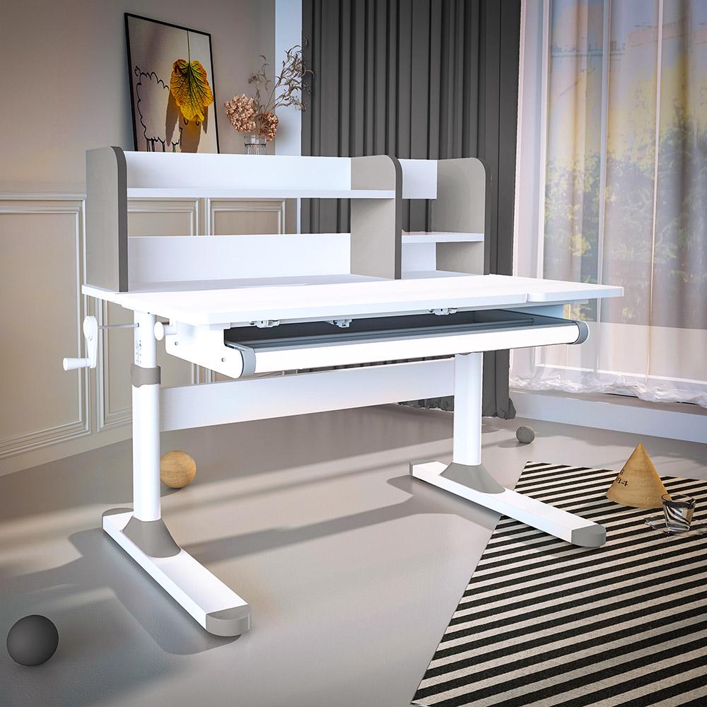 Парта трансформер школьная эргономичная Evo-kids TH-330 W/G Серый - фото 2 Парта трансформер школьная эргономичная Evo-kids TH-330 W/G Серый - фото 2