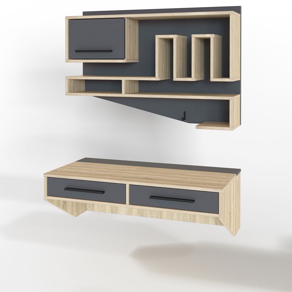 Комп'ютерний стіл Тиса Меблі Тиса Стиль-10 Сонома/Графітовий (636a2933d39cfd2552681cfe) Комп'ютерний стіл Тиса Меблі Тиса Стиль-10 Сонома/Графітовий (636a2933d39cfd2552681cfe)