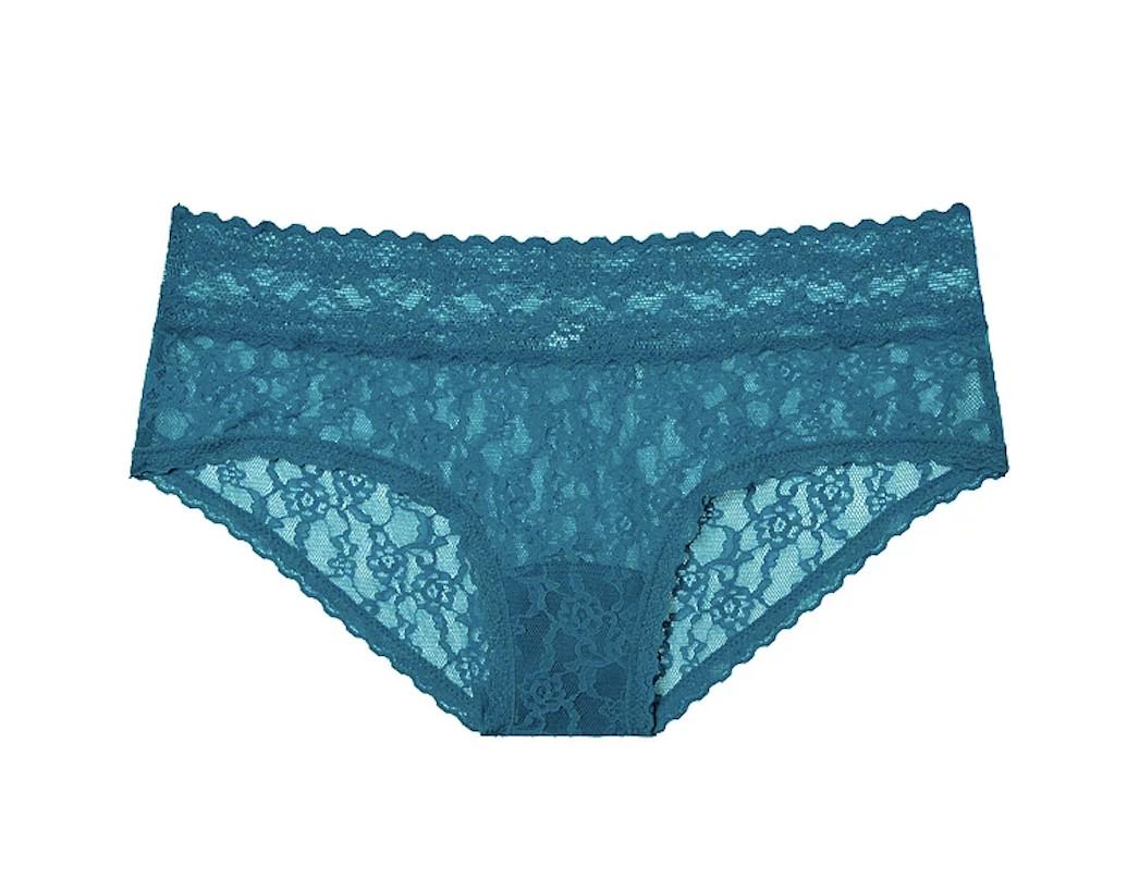 Трусики мереживні Victoria's Secret Lacie Hiphugger Panty XS Бірюзовий - фото 1