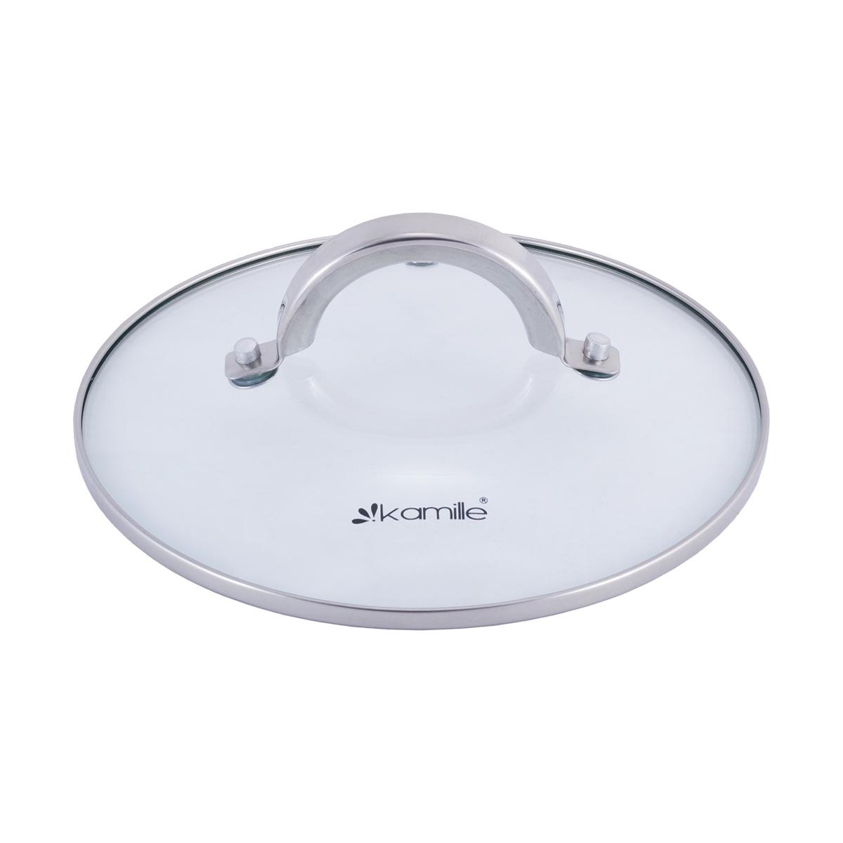 Кастрюля-фритюрница Kamille KM-5852 из нержавеющей стали со стеклянной крышкой и дуршлагом 3,5 л Стальной (124-84-5852) - фото 8 Кастрюля-фритюрница Kamille KM-5852 из нержавеющей стали со стеклянной крышкой и дуршлагом 3,5 л Стальной (124-84-5852) - фото 8