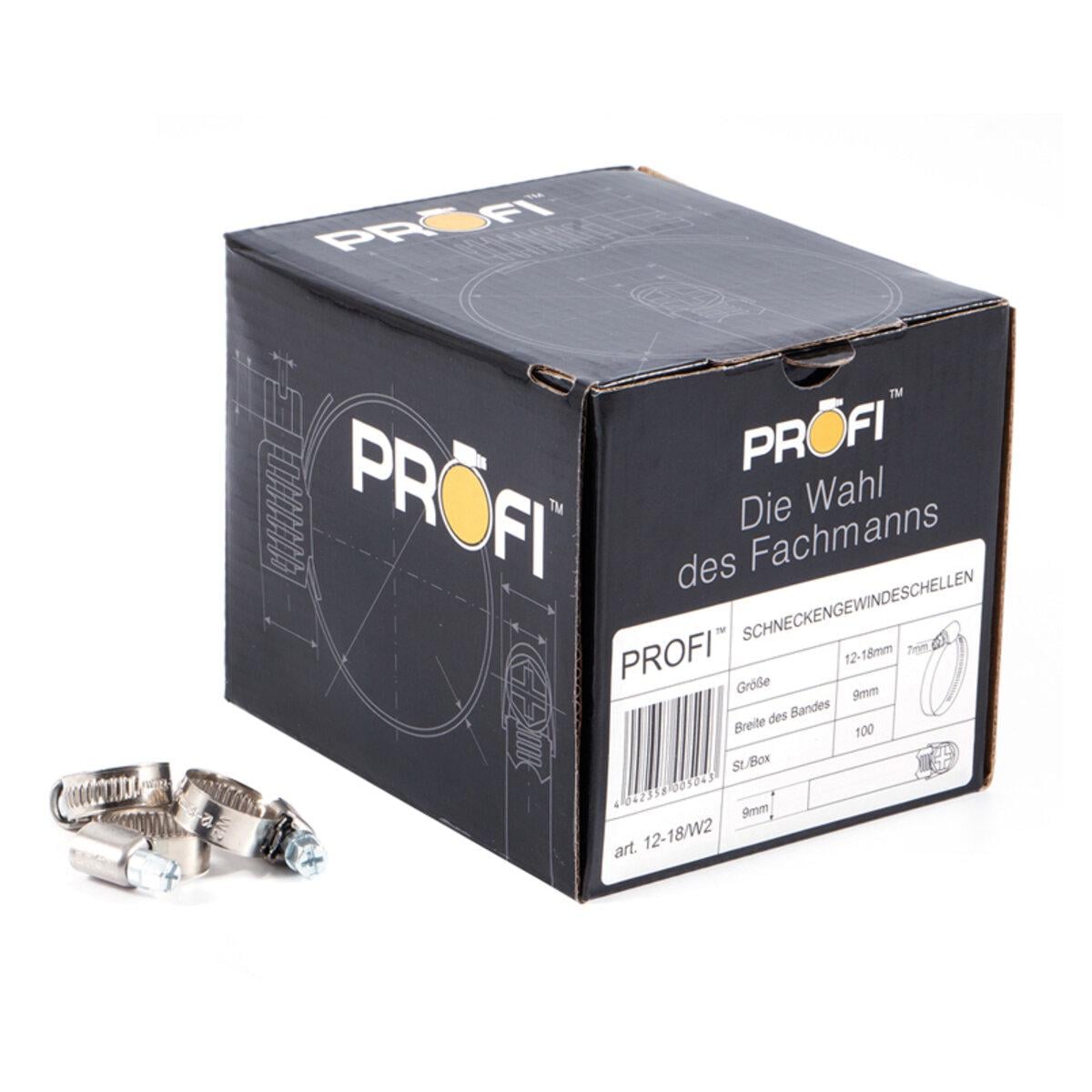 Хомуты Profi 12-18/W2/9 мм/100 шт.