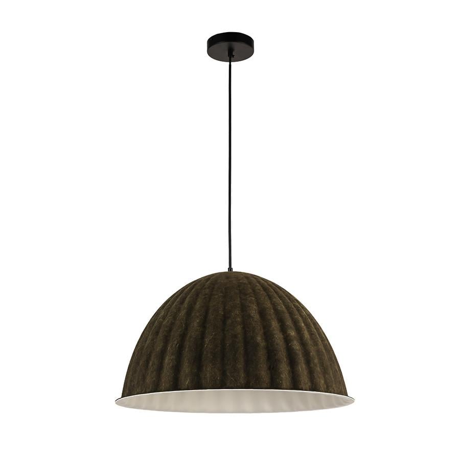 Світильник фетровий підвісний 8051890-1 550 C35/WH 55 см Чорний із білим