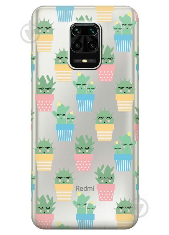 Силиконовый чехол iSwag для Xiaomi Redmi Note 9s Кактусы в горшочках (KS2550) Силиконовый чехол iSwag для Xiaomi Redmi Note 9s Кактусы в горшочках (KS2550)