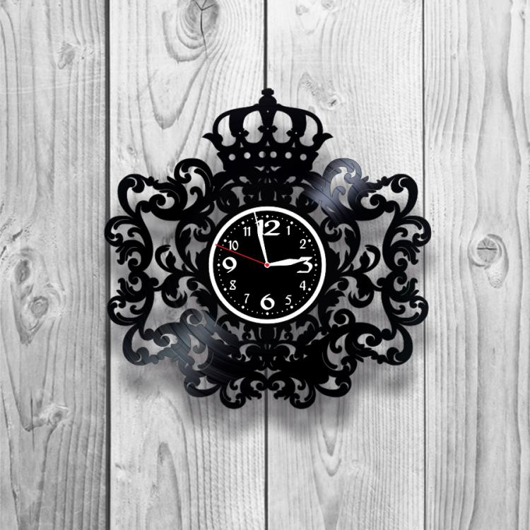 Часы настенные Лофт-винтаж 0115 из виниловой пластинки