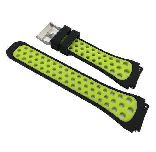 Спортивный ремешок с перфорацией для часов Amazfit SportWatch 2/Amazfit Stratos Black/Green (759896598)