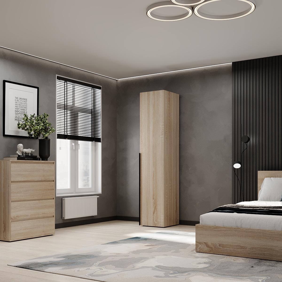 Пенал закрытый ART IN HEAD №1 Light 400x500x2200 мм Дуб Сонома светлый (GALT08130000000) - фото 4 Пенал закрытый ART IN HEAD №1 Light 400x500x2200 мм Дуб Сонома светлый (GALT08130000000) - фото 4