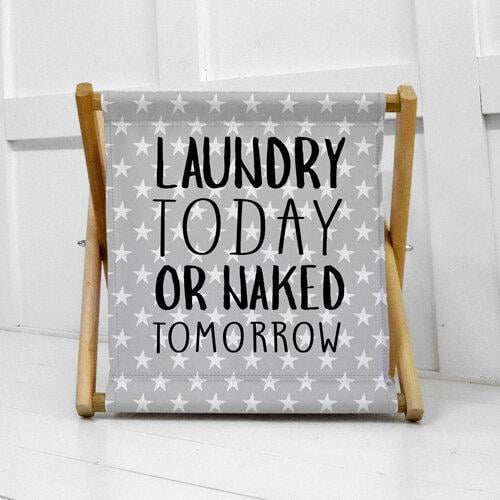 Корзина для хранения Presentville "Laundry today or naked tomorrow" (KOR_21S011)