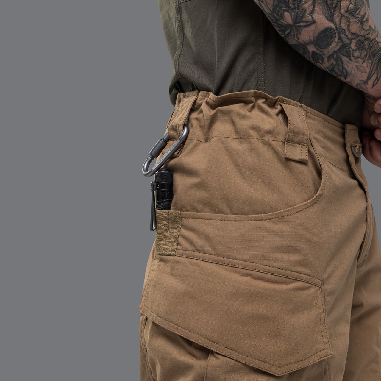 Шорти для військових Ukrarmor з кишенями BDU Shorts I Cordura M Койот (300452) - фото 5