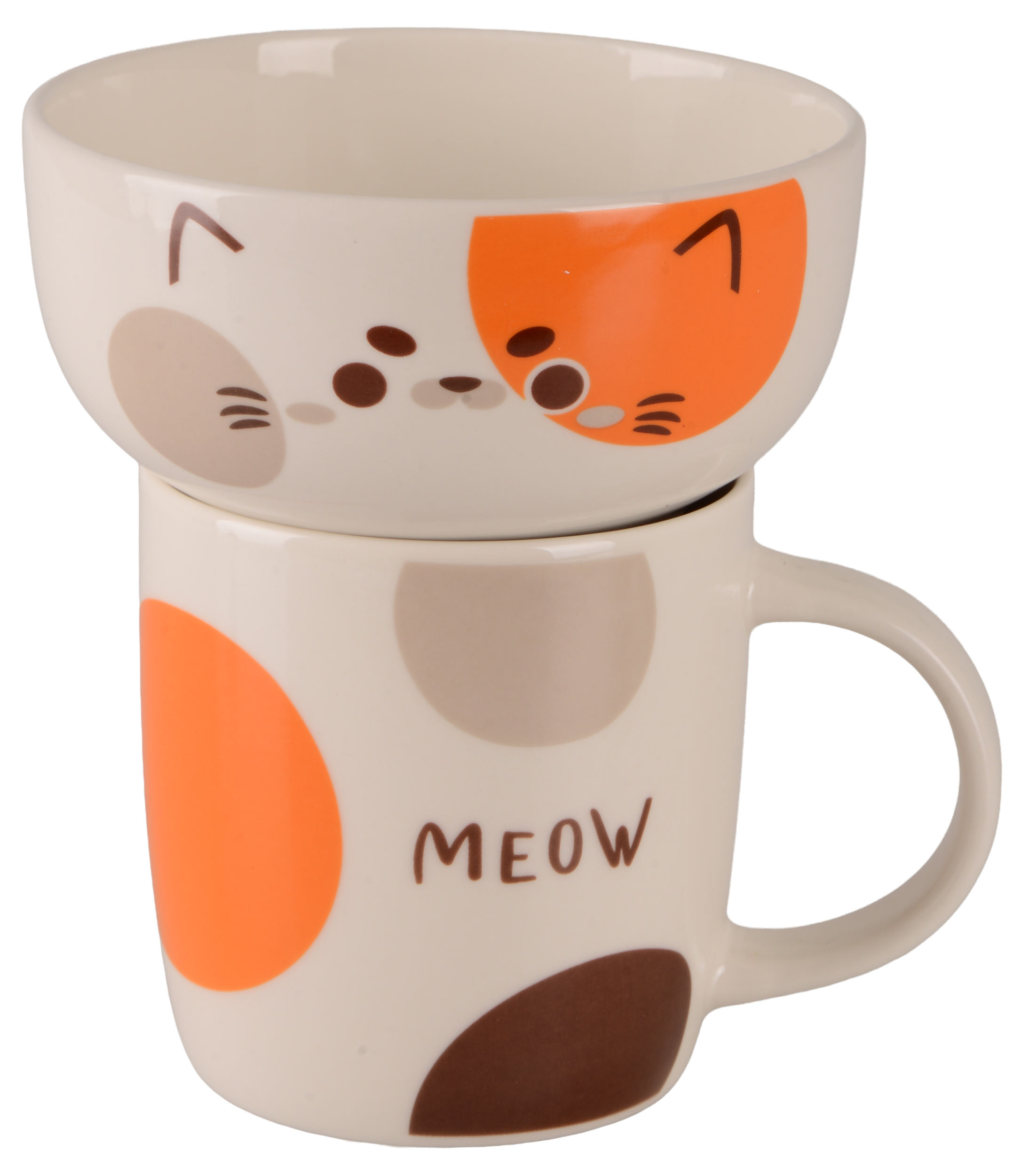 Набір дитячого посуду Limited Edition HAPPY CAT 2 шт. (UG-JSD05)