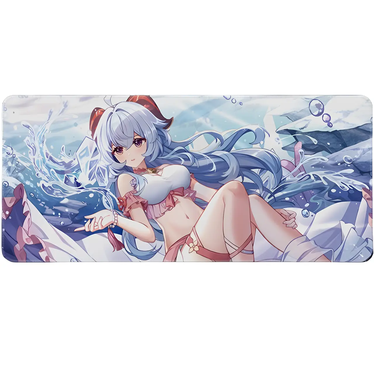 Коврик для мыши с гладкой текстурой Девочка Аниме 80x30 см