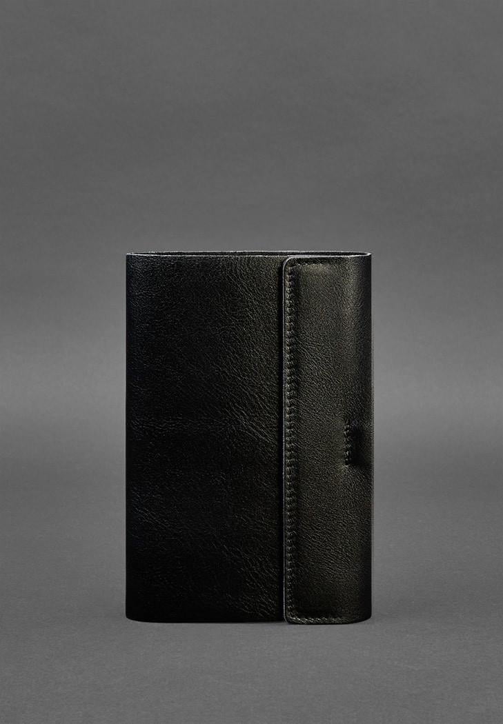 Кожаный блокнот софт-бук 7.0 Угольно-черный (A-026959)