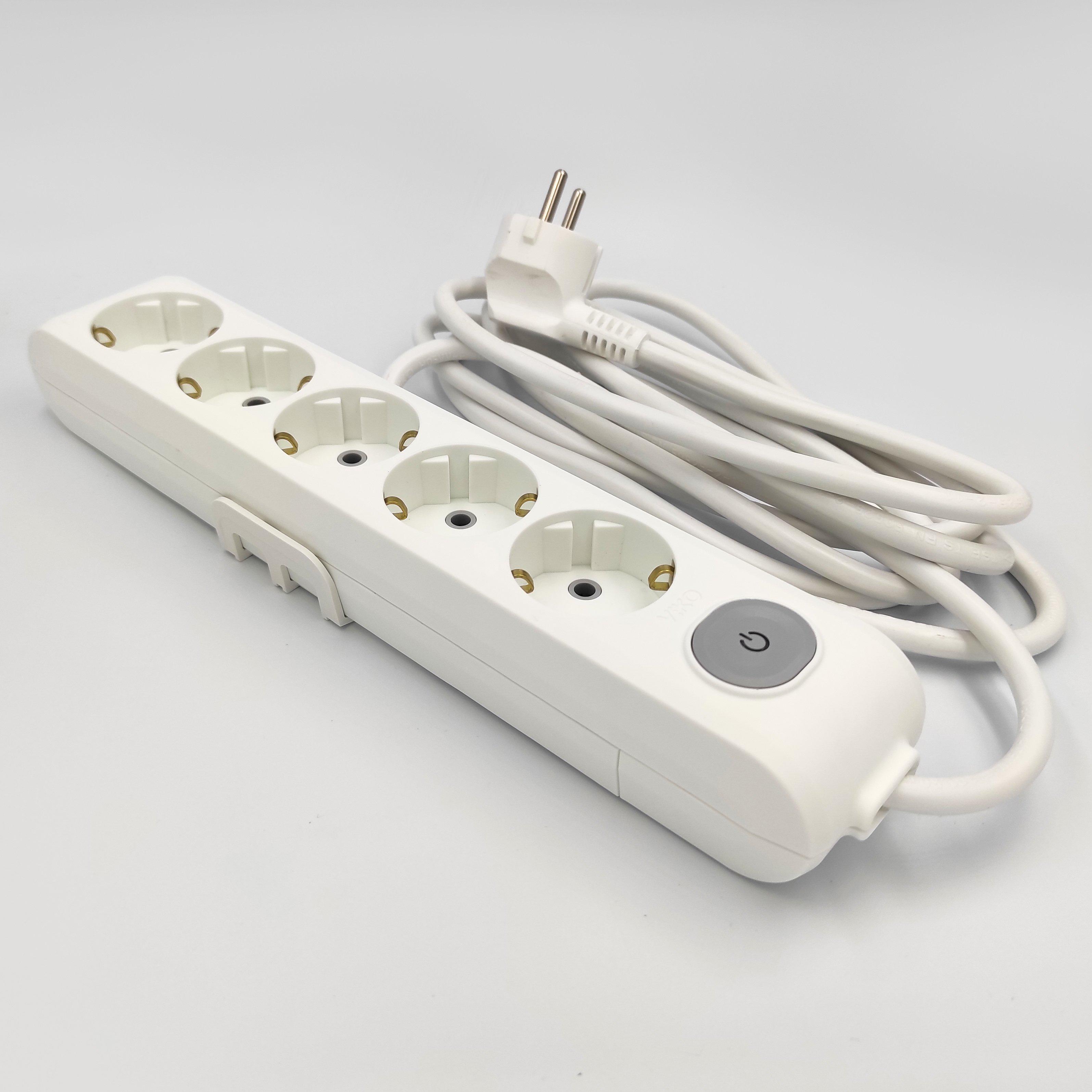 Подовжувач Panasonic X-tendia 5 м 5 гнізд із заземленням і кнопкою (WLTA04552GR-UA) - фото 2 Подовжувач Panasonic X-tendia 5 м 5 гнізд із заземленням і кнопкою (WLTA04552GR-UA) - фото 2