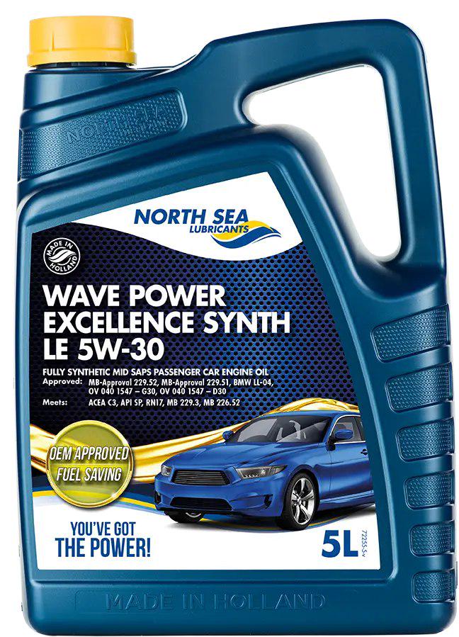 Моторное масло WAVE POWER EXCELLENCE SYNTH LE 5W-30 5 л (27557626) - фото 1 Моторное масло WAVE POWER EXCELLENCE SYNTH LE 5W-30 5 л (27557626) - фото 1