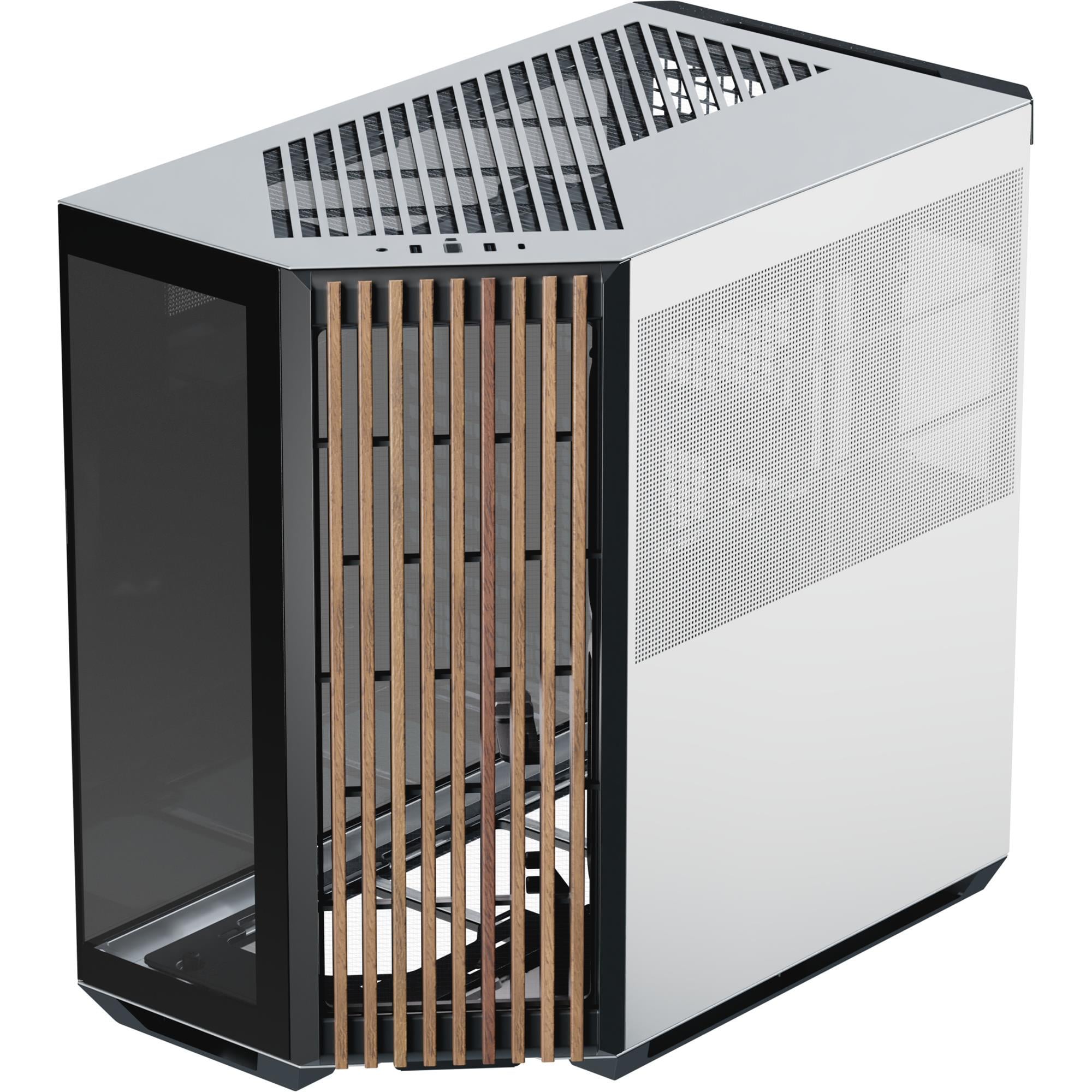Корпус для ПК APNX V1-W Midi-Tower PSU ATX/MicroATX/Mini-ITX Black/White/Wood (APCM-VI01103.M1)