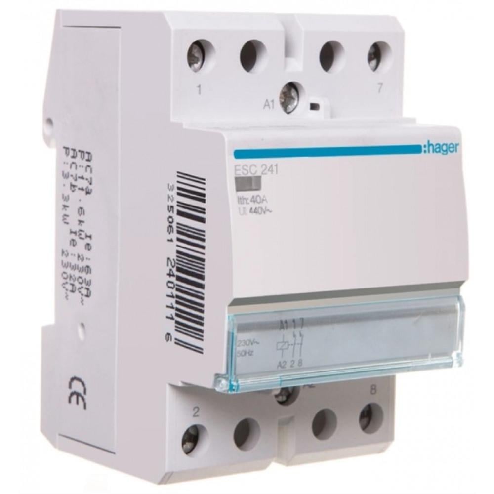 Контактор Hager 40 А 230 В 3 м (ESC241)