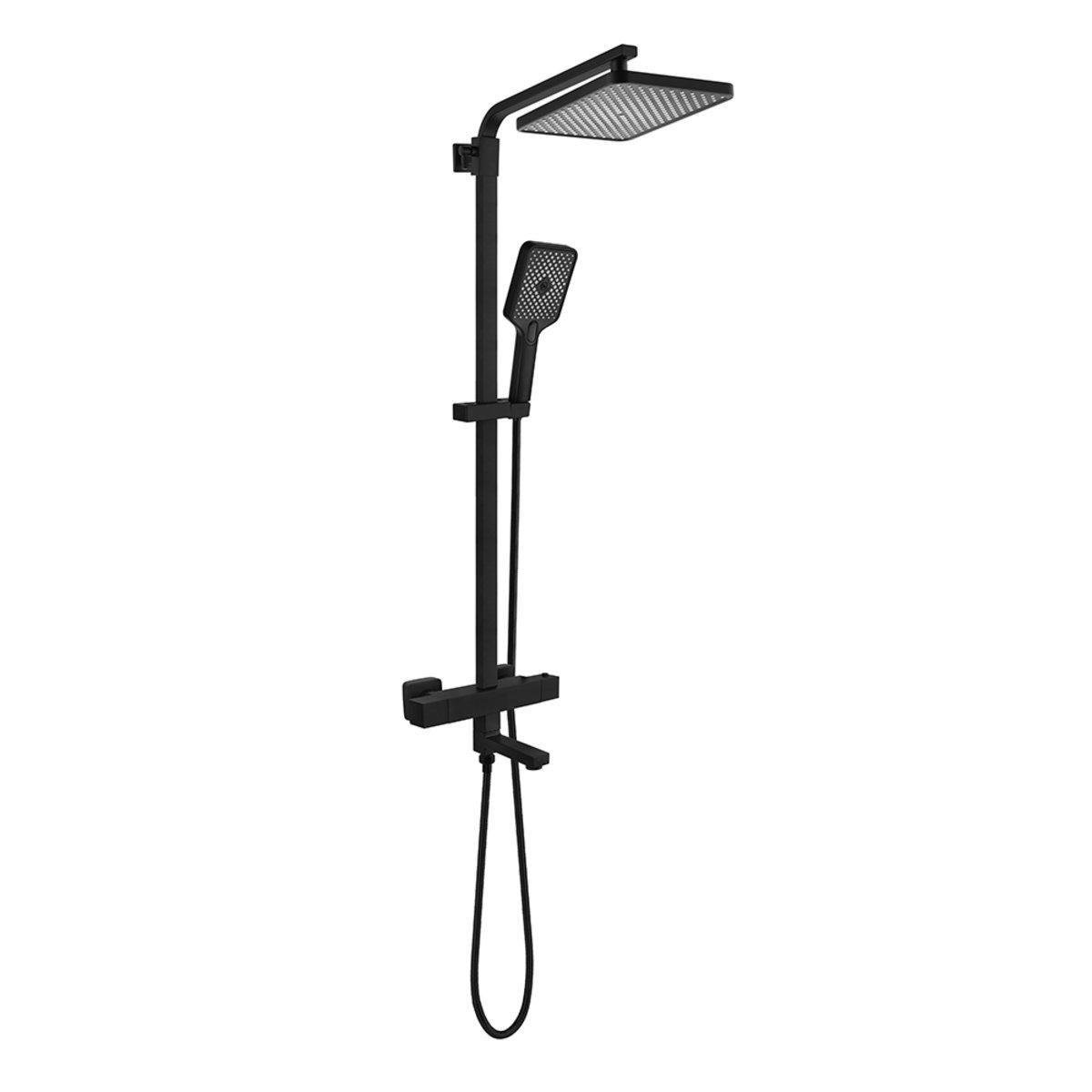 Душова система PERLA Picasso з виливом на три споживача Чорний (PUD-PSA2068В)