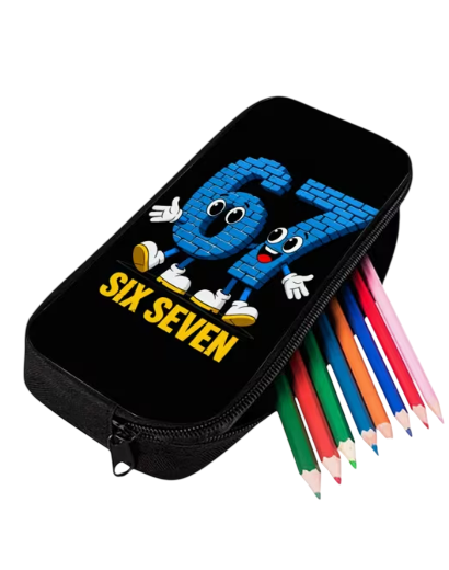 Пенал школьный нейлоновый Итальянская мема Six Seven Steal a Brainrot (2897757687)