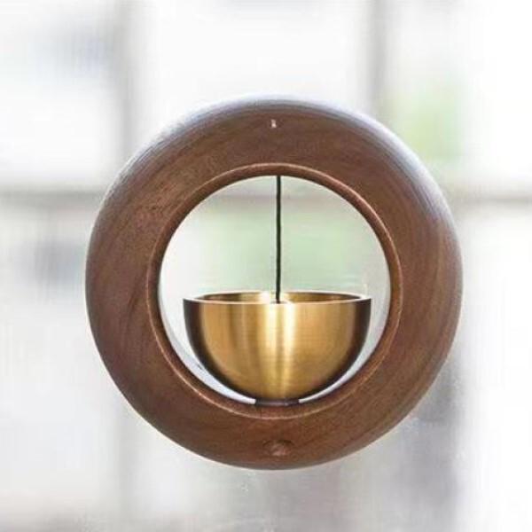 Дзвінок на двері з меду та натурального дерева 7,5 см (AN00170 ) - фото 5
