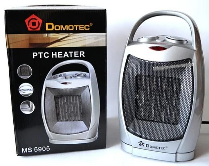 Тепловентилятор Domotec MS-5905 з терморегулятором/таймером 220 V 1500 W (12653609) - фото 3