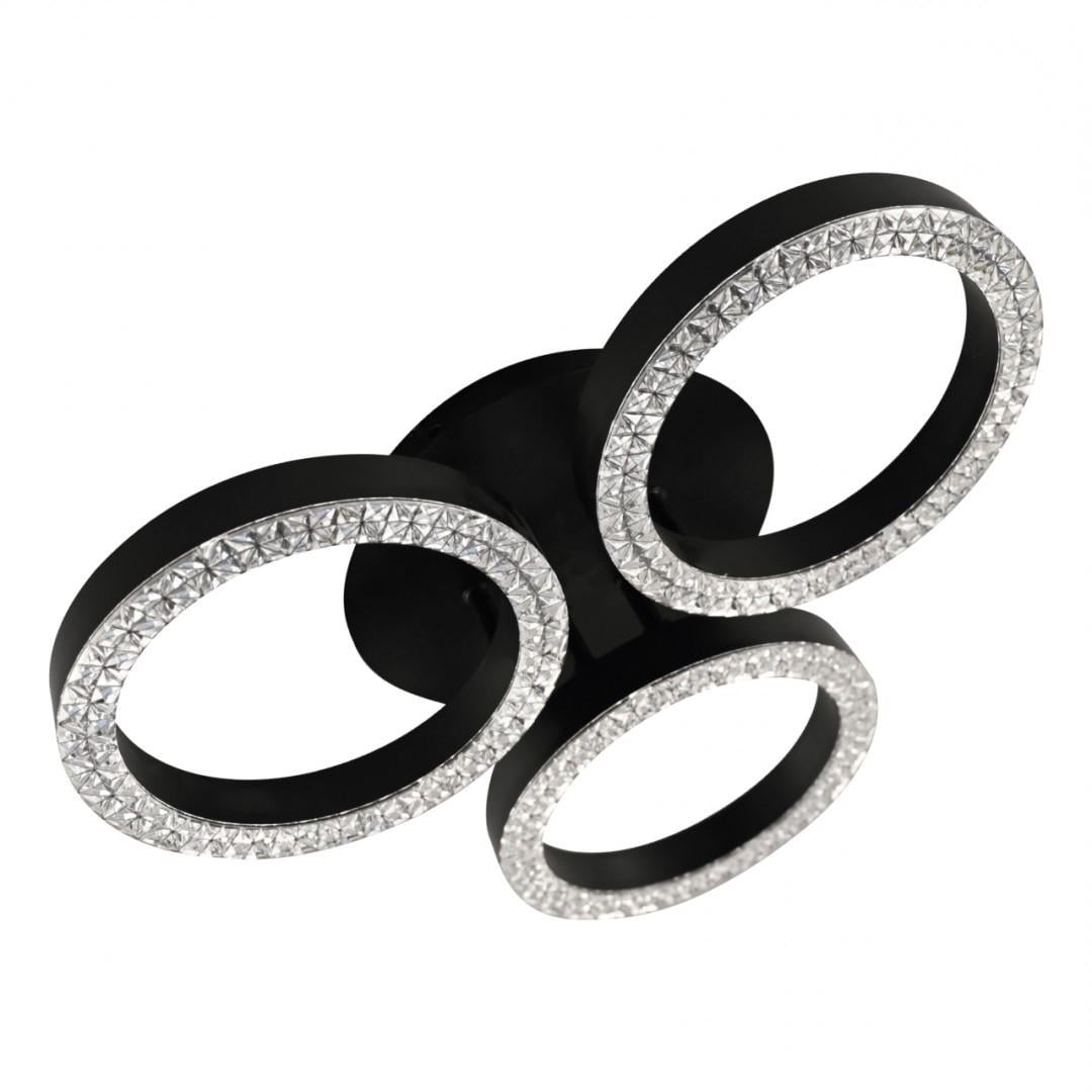 LED-люстра CT-R-44-BK с пультом ДУ 44 Вт 3000-6000К 300-3520 Lm Черный (V6919120233219)