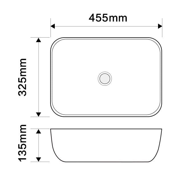 Раковина накладная MIXXUS Premium DIVERSE-0112 455х325х135 мм Marble/Black (MP6541) - фото 2