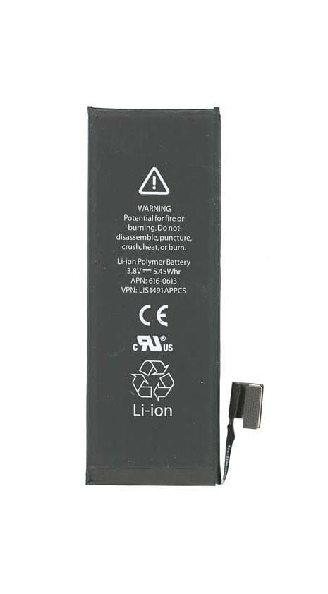 Аккумулятор для смартфона Apple 616-0613 iPhone 5 Li-ion Polymer Battery 3,8V 1440 mAh 5,45 Wh Black