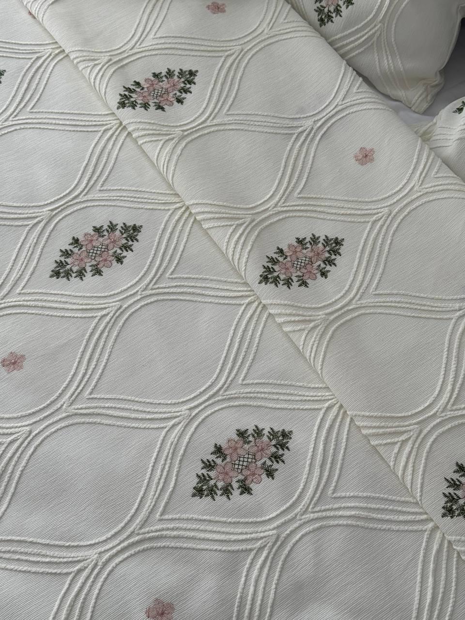 Покривало Бароко №3 бавовна 180х250 см Молочний (55677-3-180x250cm) - фото 10 Покривало Бароко №3 бавовна 180х250 см Молочний (55677-3-180x250cm) - фото 10