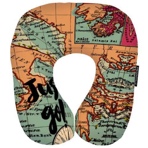 Подушка дорожная Presentville Карта Just go! (DOP_16J047)