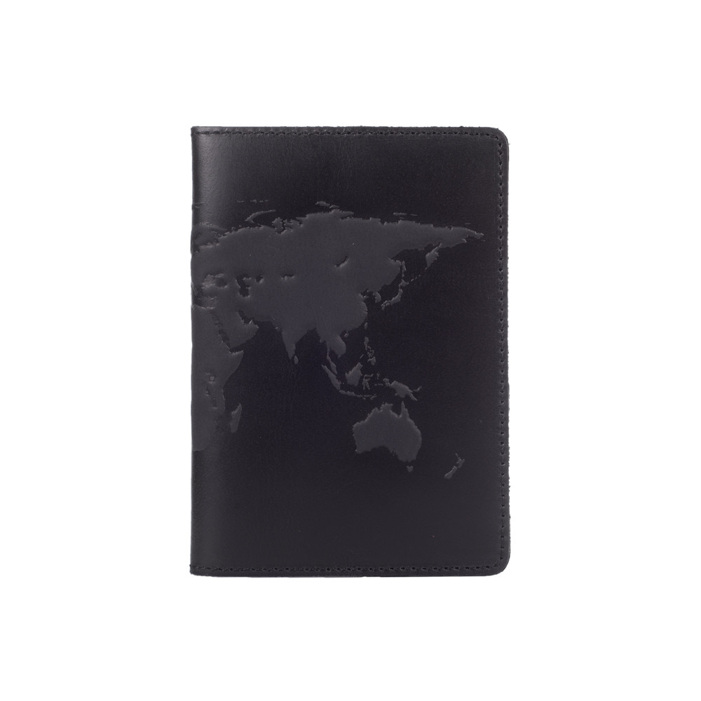 Обложка для паспорта с отделением для карт коллекция World Map Черный (PC-02-S19-4205-T001)