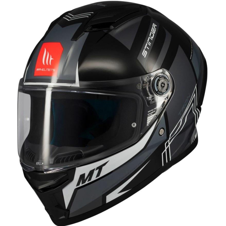 Мотошлем MT HELMETS STINGER 2 Tron B12 M Black/Grey (39583)