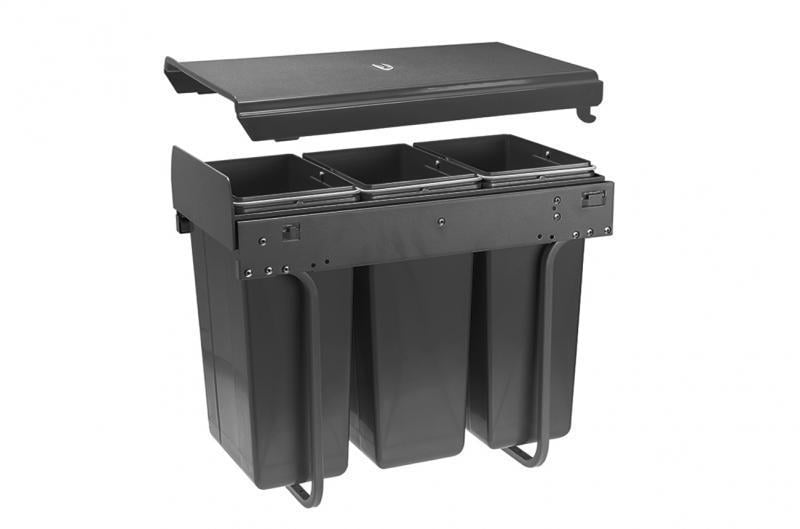 Сегрегатор GTV PRACTI ECO графит в секцию 3х10 л 300 мм (PB-45-0010X3-60A)