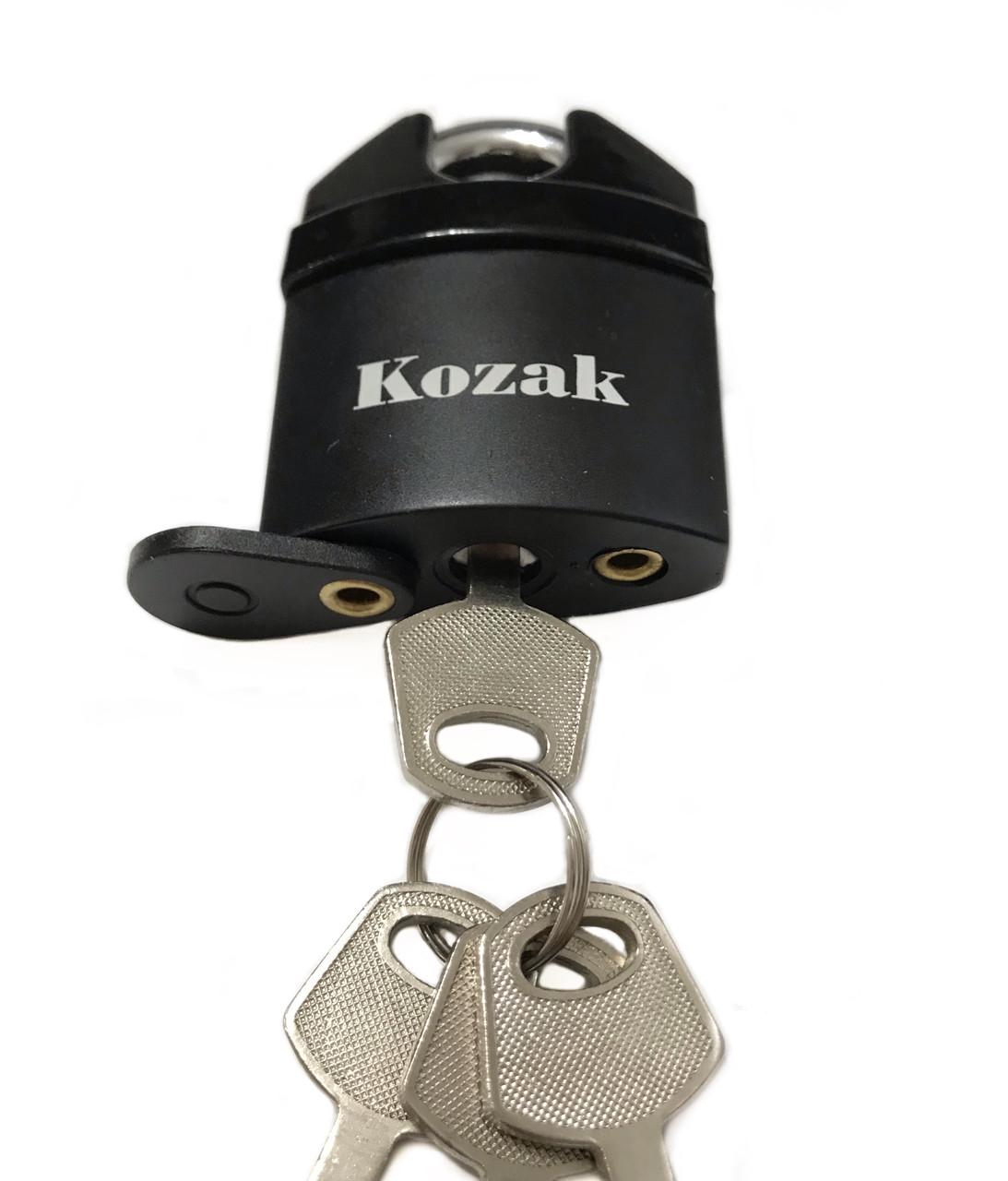 Замок навесной колодка KOZAK HS-60 мм 4 ключа (210028) - фото 3 Замок навесной колодка KOZAK HS-60 мм 4 ключа (210028) - фото 3