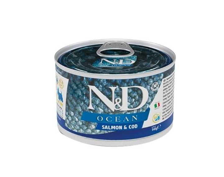 Корм влажный для собак Фармина N&D GF Ocean Salmon&Cod Mini 140 г (8606014102222)