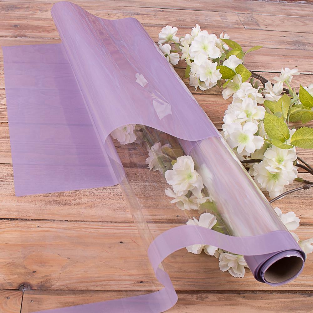 Пленка с прозрачным краем 60 см 10 м Сиреневый (4826-8)