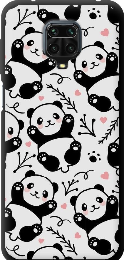 Чехол на Xiaomi Redmi Note 9 Pro Панды (4318b-1911-42517)