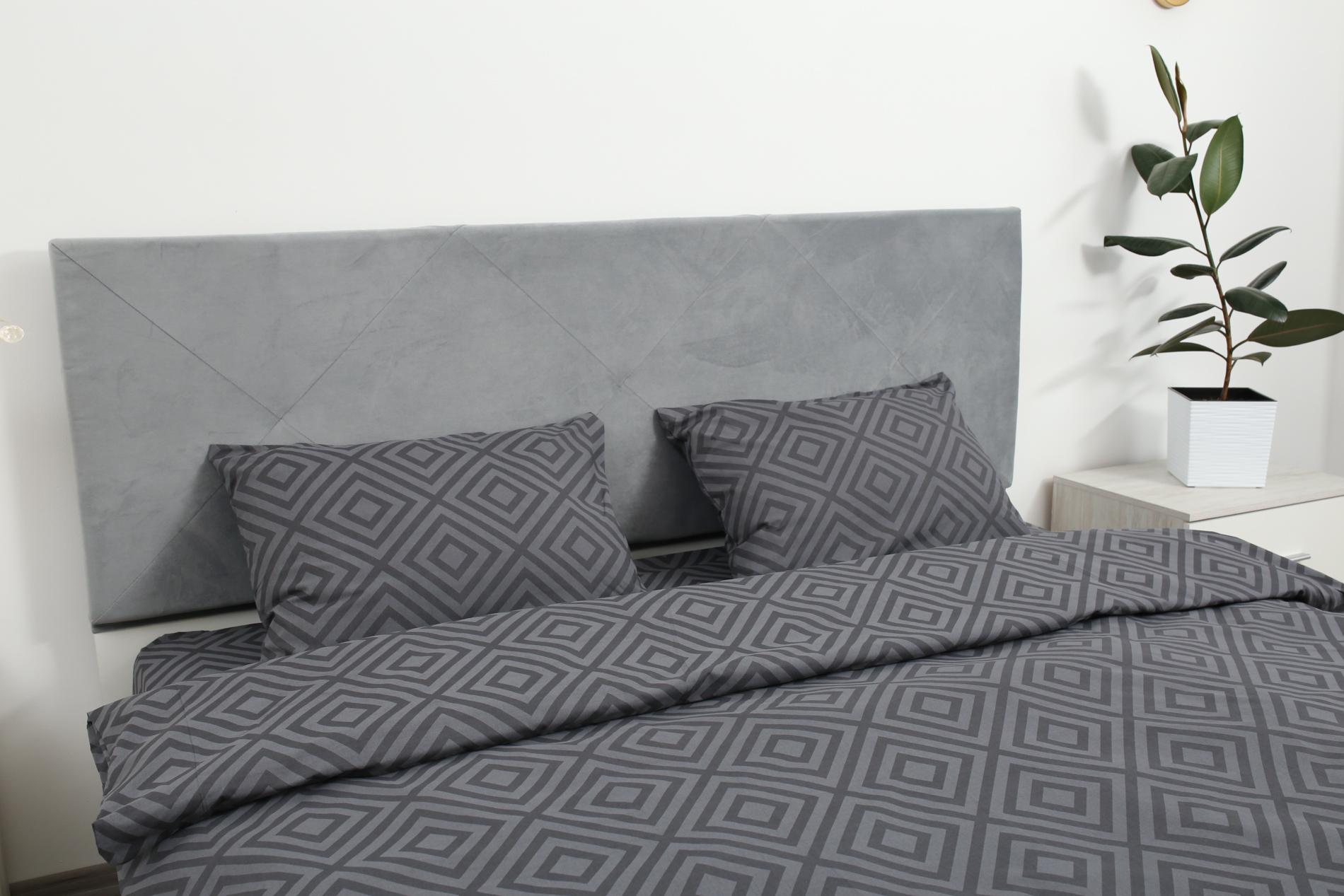 Комплект постільної білизни сімейний Amore GLux-127 бязь Графітовий (KPB-As-GLux-127graphite (70x70) - фото 5 Комплект постільної білизни сімейний Amore GLux-127 бязь Графітовий (KPB-As-GLux-127graphite (70x70) - фото 5