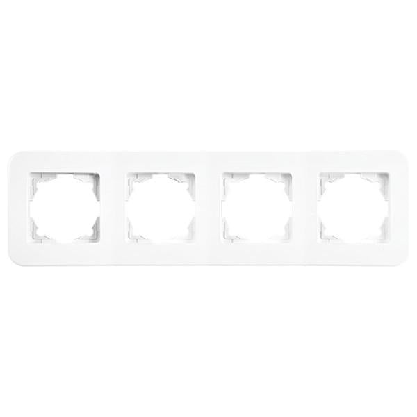 Рамка четырехместная Viko Rollina Белый (00000012890)