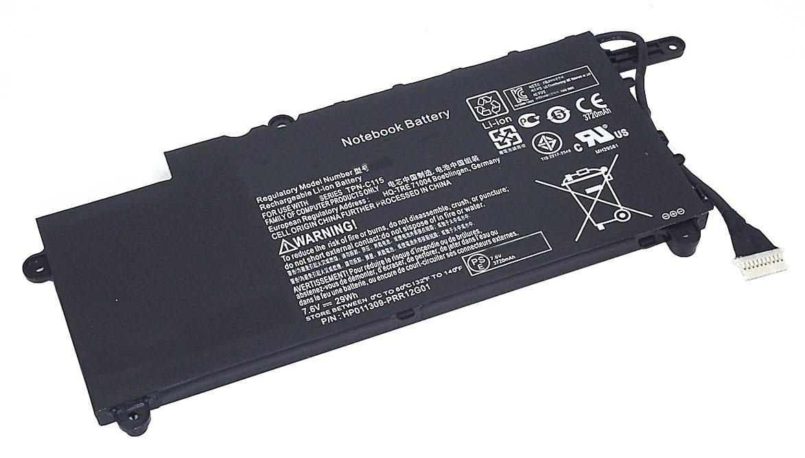 Аккумулятор для ноутбука HP PL02XL Pavilion 11 7,6 V 3720 mAh (065209)
