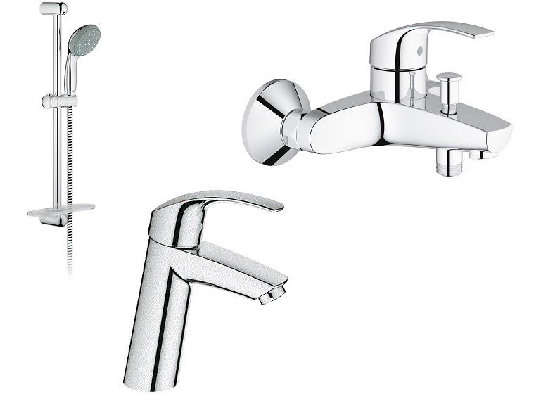Набор смесителей для ванны Grohe EUROSMART 123246 M Хром (72234)