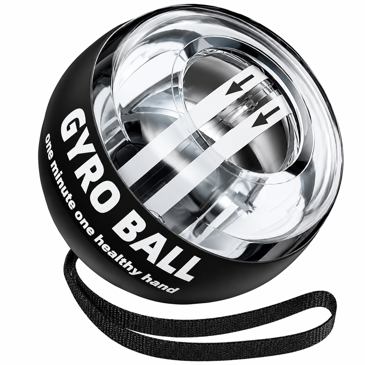 Еспандер кистьовий гіроскопічний Gyro Ball 19-56 кг Чорний (1012-306-01)