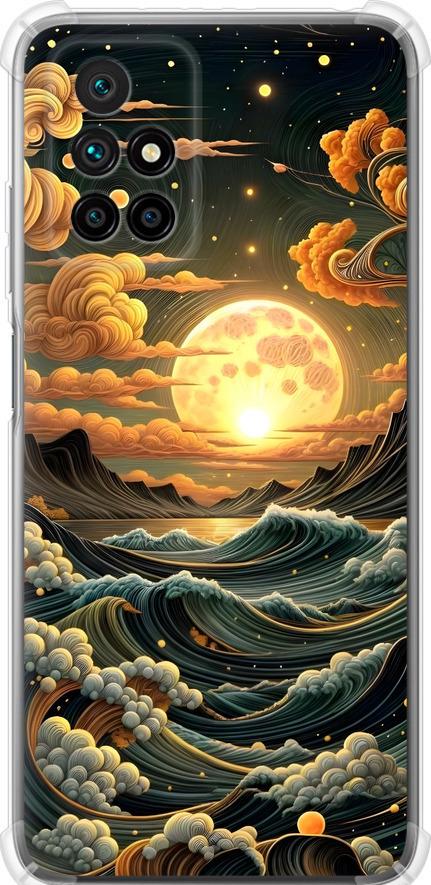 Чехол на Xiaomi Redmi 10 Арт волны (6332sp-2488-42517)