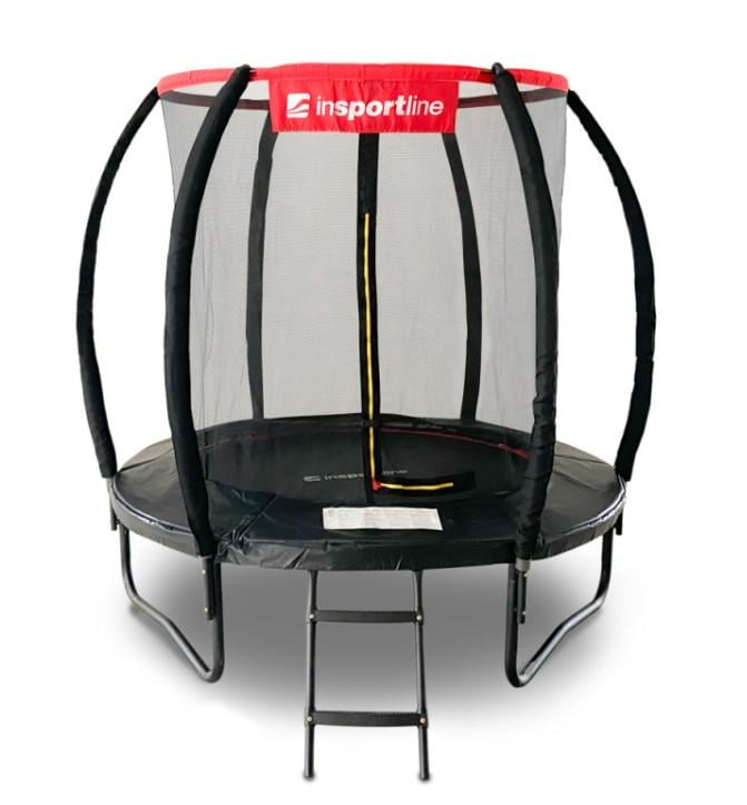 Батут с внутренней сеткой inSPORTline Flea PRO 183 см Черный (23877)