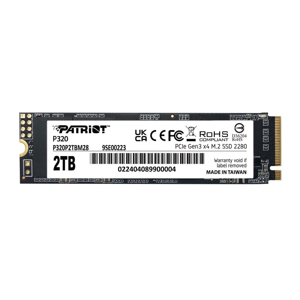 Накопичувач SSD M.2 Patriot P320 2 Тб NVMe 2280 Gen3.0 x4 3D TLC (34602676)