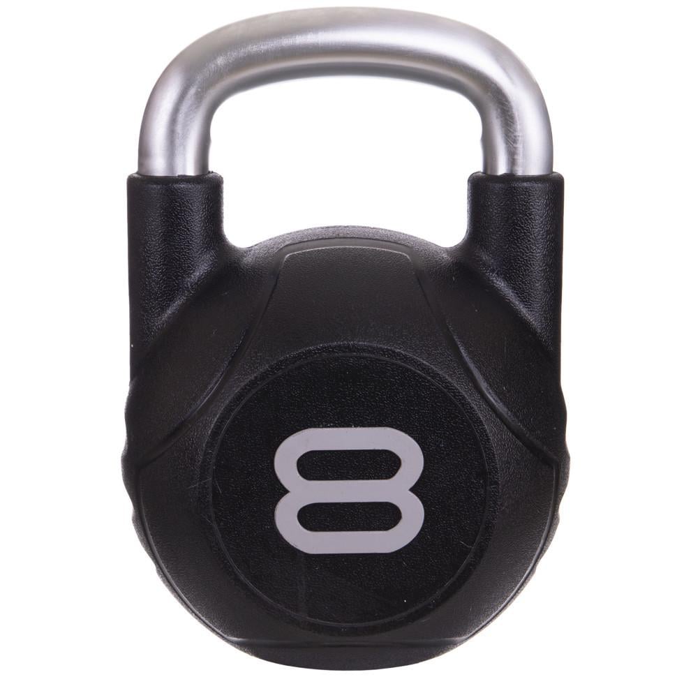 Гиря сплошная Zelart TA-2681-8 с полиуретановым покрытием и хромированной ручкой 8 кг (MD2220-8)