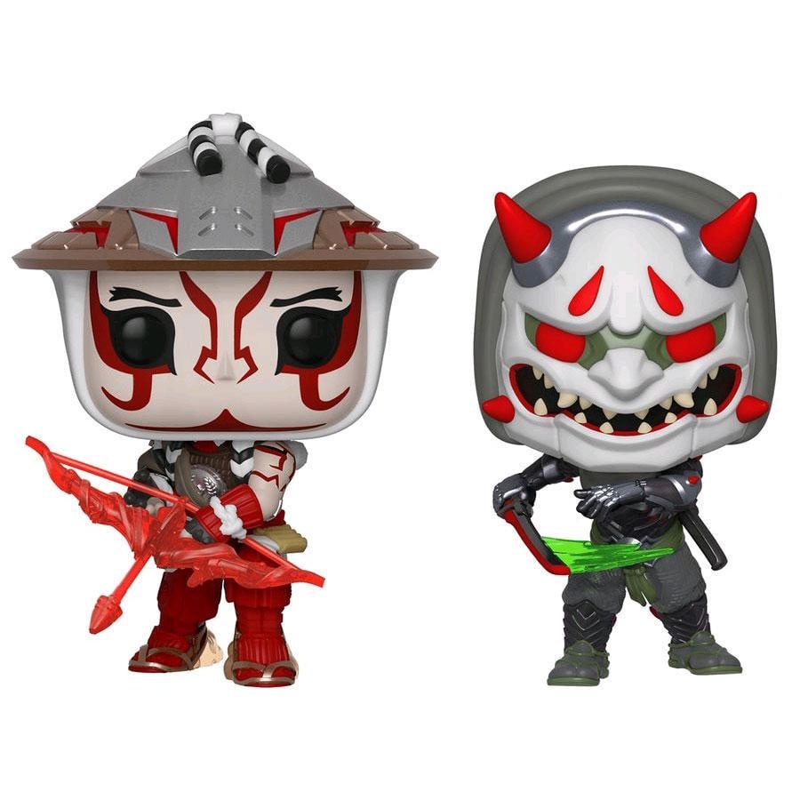 Фігурки Funko Pop Hanzo and Genji Exclusive 10 см 2 шт (O HG 2 Pack)