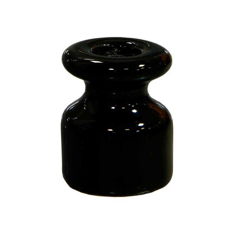 Набір роликів ізоляторів керамічних Premium 48 шт. для ретро проводки Чорний