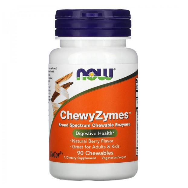 Травні ферменти NOW Foods ChewyZymes 90 Chewables