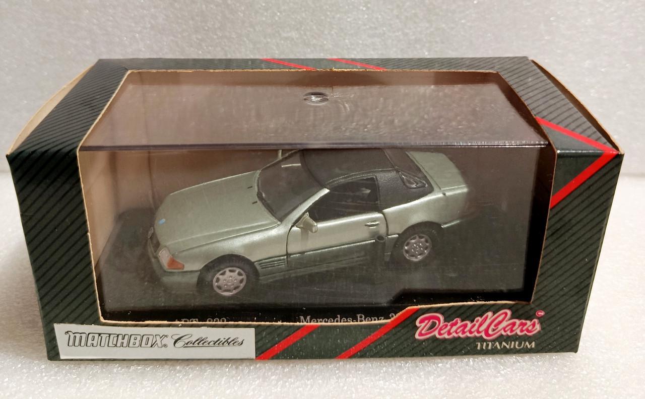 Игрушечная машинка Matchbox Collectibles 1:43 Mercedes 320 SL Soft Top 1990 s Detail Cars Titanium №232 (9DC-232)