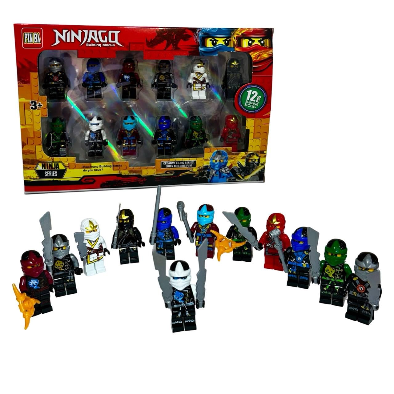 Игровые фигурки Ниндзяго 12 шт. с оружием (0297)