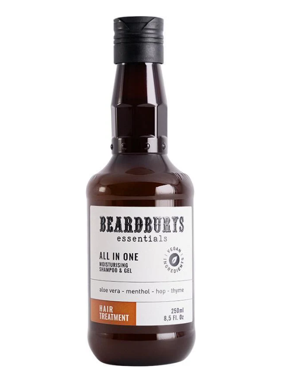 Шампунь/кондиціонер/гель для душу Beardburys All In One Essentials 250 мл (2252997124)
